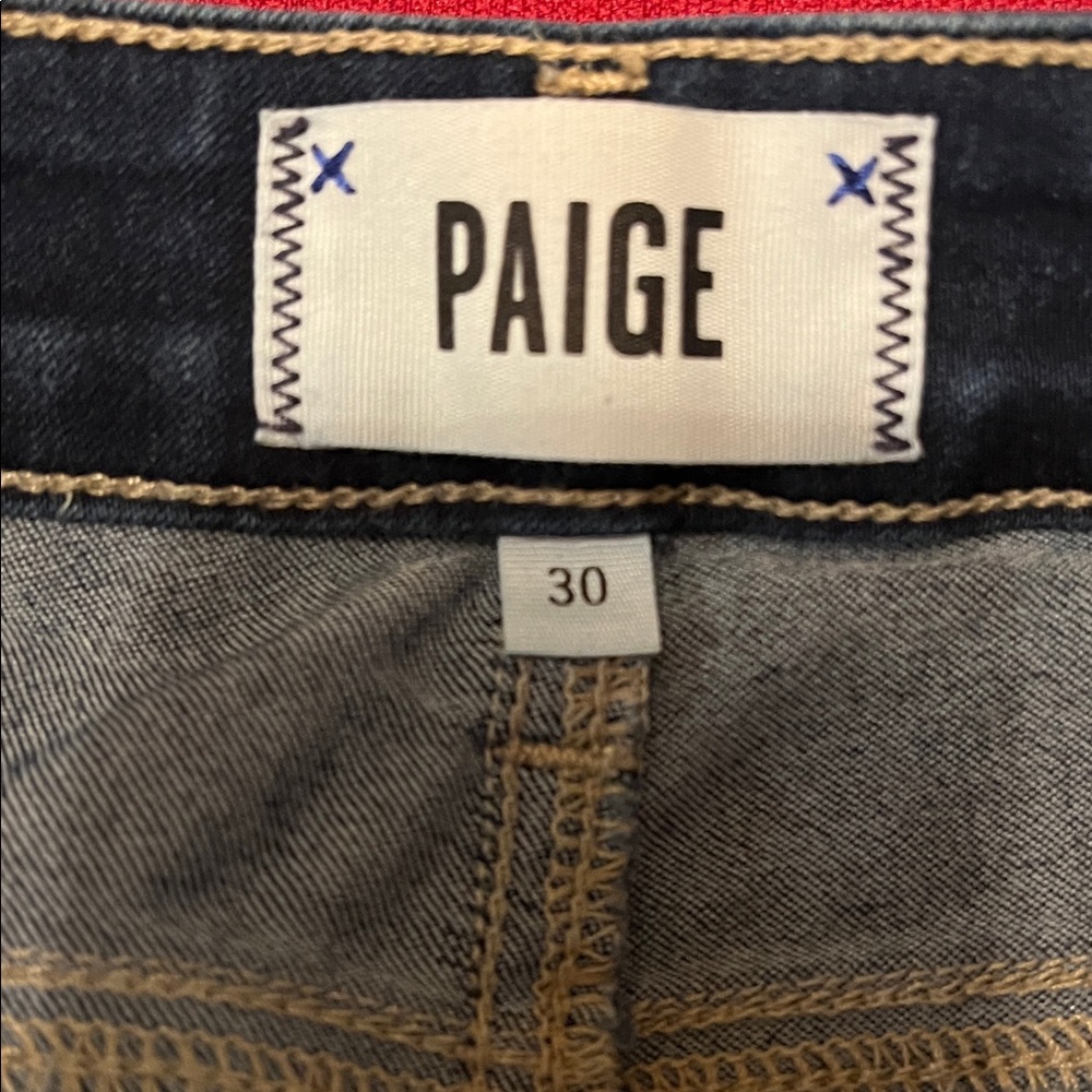 PAIGE Indigo Denim Jeans - Picture 3 of 4